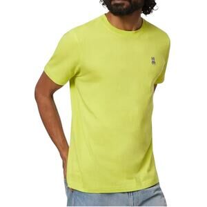 PSYCHO BUNNY Pima Cotton Classic Crewneck T-Shirt Men 7 (XL) Lime Everyday Boho